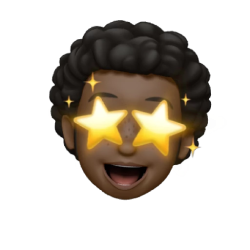 A cartoon-style emoji face with dark skin and curly black hair is shown smiling widely. The eyes are replaced with glowing, golden star shapes, giving an expression of excitement or amazement—much like the reaction to positive consumer feedback on eCommerce platforms.
