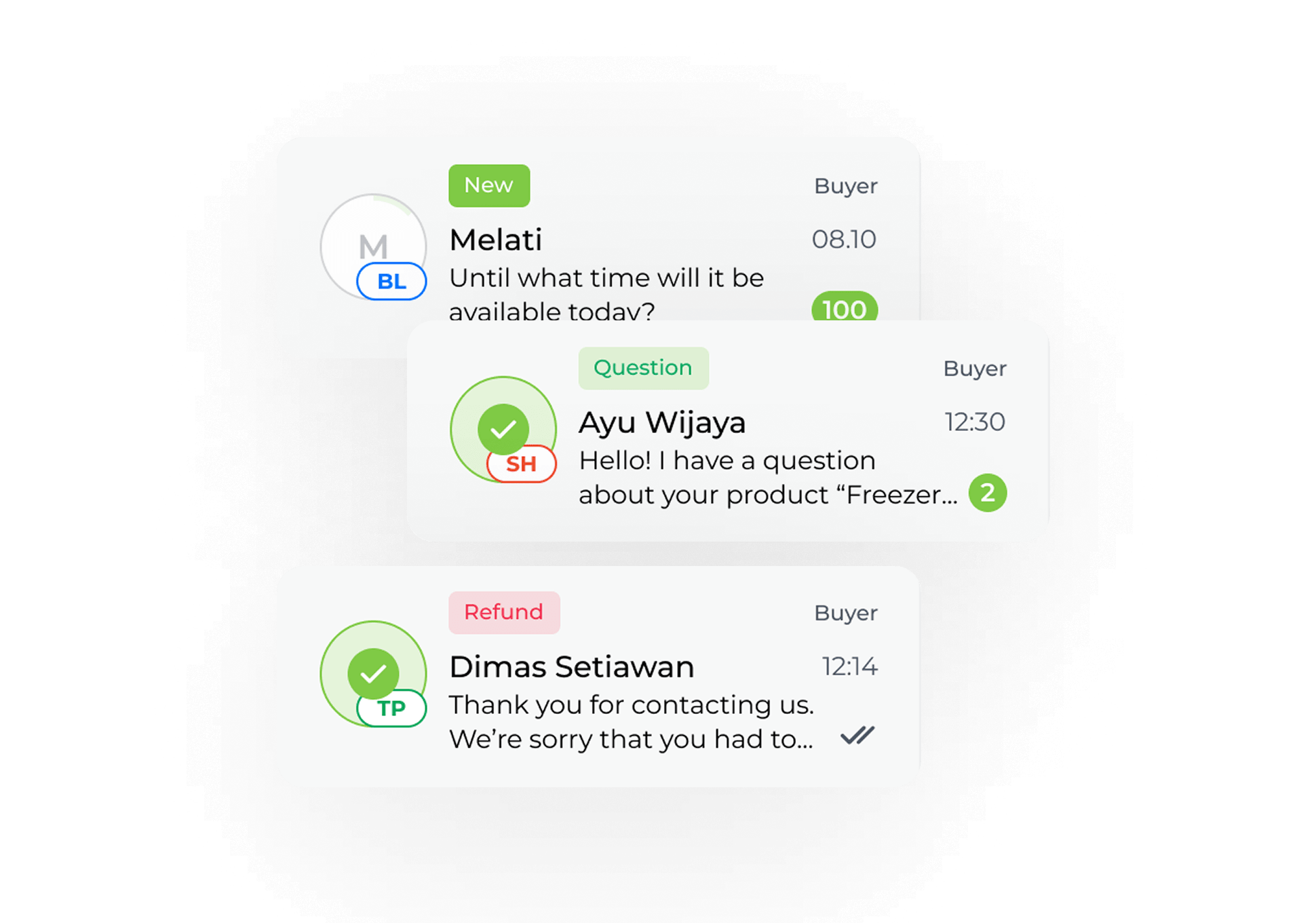 A global map is shown with four product review snippets connected to various locations. Each snippet, showcasing detailed consumer feedback, includes the reviewer's name, platform (Etsy, eBay, Amazon, AliExpress), product image, star rating, and text review highlighting their positive experiences.